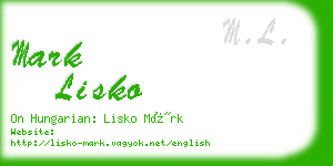 mark lisko business card